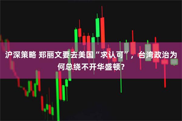 沪深策略 郑丽文要去美国“求认可”，台湾政治为何总绕不开华盛顿？